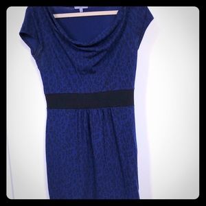 Blue & black animal print dress!